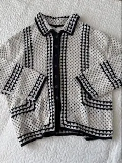 美品　PUAL CE CIN 網目編みカーディガン