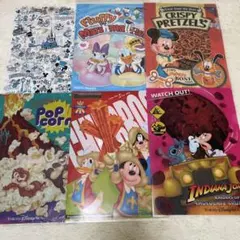 美品★ディズニークリアファイル 6枚セット パーク ミッキー 東京 リゾート