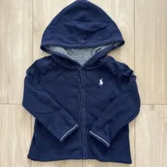 ラルフローレン　リバーシブル　パーカー　ネイビー　ボーダー　12M 80