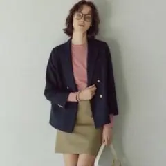 【23年モデル】Mila Owen　金釦ダブルブレザーコンパクトジャケット