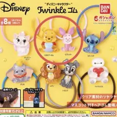 【新品】ディズニーキャラクターTwinkle ゴム　２点セット