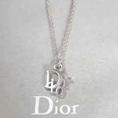 クリスチャンディオール ネックレス Diorロゴヴィンテージ シルバー