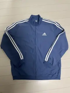 【adidas】ナイロンジャケット ブルー XLのサムネイル