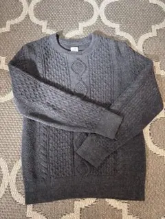 【GAP 】ケーブルニットセーター ダークグレー　普通のMサイズくらい
