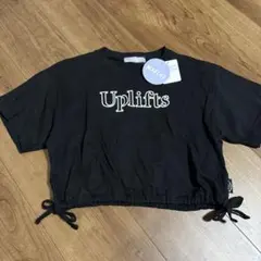 新品キッズ　150 クロップドTシャツ 黒