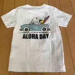ローカルモーション スヌーピー Aloha Day Tシャツ Mサイズ ホワイト