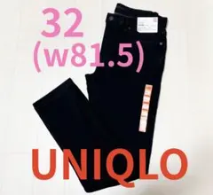 新品タグ付き●ユニクロヒートテックウルトラストレッチジーンズ●ブラック●L〜XL