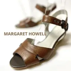 マーガレットハウエル 23.5cm アングルストラップ ウエッジソール　美品