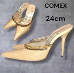 COMEX ミュール ベージュ 24cm チェーンのサムネイル