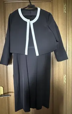 美品 ルイルエブティック ワンピーススーツ 黒 L入学式 卒業式