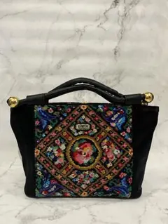 【未使用】Lake Alster シェニール織 花柄 ハンドバッグ フェイラー