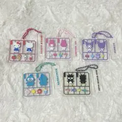 サンリオ プラスチックモデル アクリルキーチェーン 5個セット キティ マイメロ