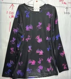 67 【NieR CLOTHING 総柄ロングスリーブカットソー】ユニセックスのサムネイル