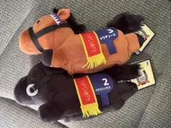 サラブレッドコレクション　リールパスケース付きぬいぐるみ　2種セットラウンドワン