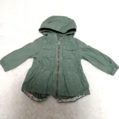 beby gap オリーブグリーン フード付きジャケット９５㌢