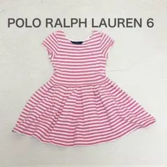 【POLO RALPH LAUREN 】ワンピース　ボーダー　ピンク　サイズ6