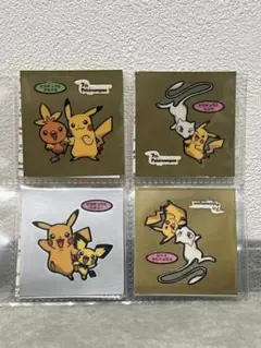 ⭐︎ホルダーおまけ⭐︎ポケモンパンシール ピカチュウ54枚セット