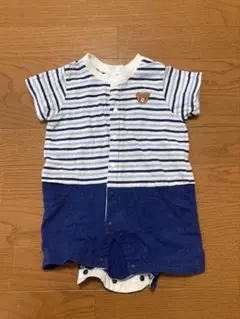 ボーダーロンパース 60-70cm