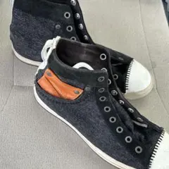 DIESELデニムハイカットスニーカー