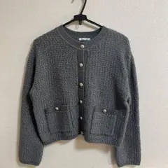 ☆GU ツイーディーニットカーディガン☆