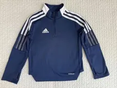 adidas ハーフジップ ネイビーサッカーウェア120