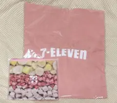 セブンイレブン ハッピーくじ Ｅ賞 トートバック ピンク G賞 ２点セット
