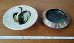 陶器の灰皿2点セット