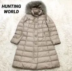 HUNTING WORLD ベージュ ダウンコート美品