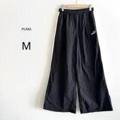 【新品タグ付き】PUMA トラックパンツ レディース ブラウン M サイドライン