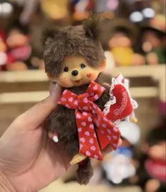 モンチッチ チムたん キーチェーン メイド服 黒 上海限定 新品 顔でか