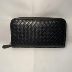 BOTTEGA VENETA 黒 長財布 ラウンドファスナー