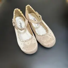 hakka ベージュ フォーマルシューズ 18.0cm