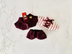 10cmぬい服★ボルドーリボンスーツのサムネイル