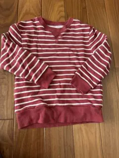 無印良品　ボーダートレーナー 110