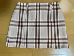 レディアゼル　キュロットスカート　チェック柄　ピンク　ミニスカート風