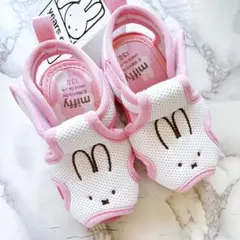 ミッフィー ベビー サンダル 13.0cm ホワイト ピンク 女の子 かわいい