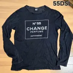 55DSL 長袖カットソー Tシャツ ブラック Mサイズ