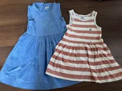PETIT BATEAU ワンピース 110cm 116cm 2着セット