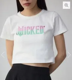 【WICKED×AZUL】ラインストーンロゴショートT