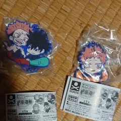 呪術廻戦  キャラばんちょうこうラバーマスコット２ 虎杖悠仁 伏黒&宿儺