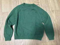 【新品】Spick&Spanミドルゲージラグランスリーブプルオーバー グリーン