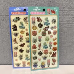 ズートピア　3Dシール　 2枚セット