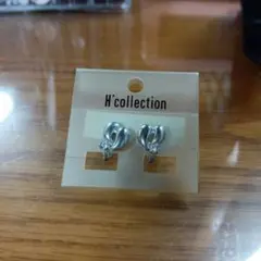 H'collection シルバー クリスタル イヤリング