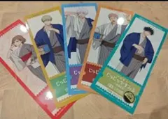 呪術廻戦 回数券風カード 等身 全5種コンプリートセット 極楽湯 じゅじゅやすみ