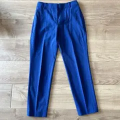 PLST スティックパンツ　リネンブレンド　M 青