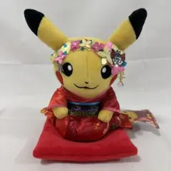 ポケモンセンター　京都限定　舞妓はんピカチュウ　タグ付き　ぬいぐるみのサムネイル