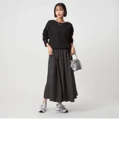 グリーンレーベル★カットコンビワンピース