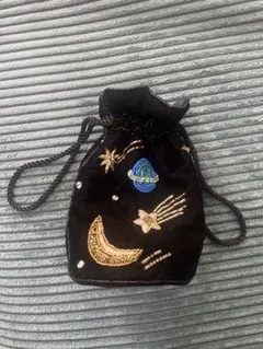 UNITED ARROWS エンブロイダリー モチーフ ポーチ