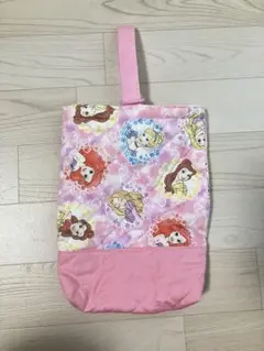 ディズニープリンセス　シューズケース　シューズバッグ　靴袋