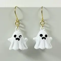 ゴースト　おばけ　ピアス　イヤリング　ハロウィン　小ぶり